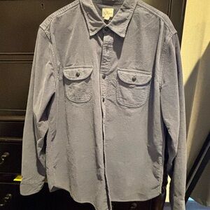 J. Crew corduroy button up shirt large